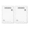 Boodschappenlijstjes A6 Zwart Wit // Set 2 Stuks
