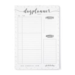 Dagplanner Papier A5 Zwart Wit // Notitieblok To Do Planner