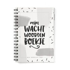 Wachtwoordenboekje Op Alfabet A6 // Zwart Wit
